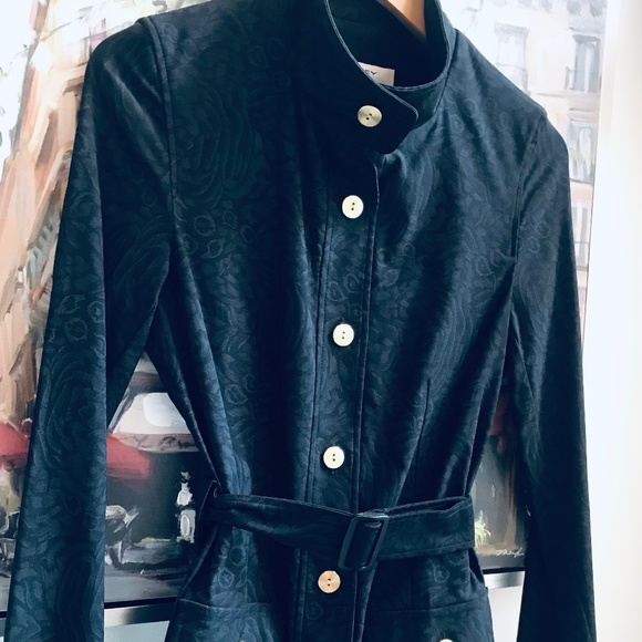 Brian Bailey Military Style Belted Jacket - Picture 2 of 5